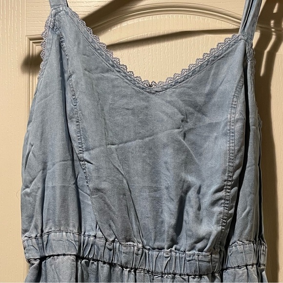 Maurice’s Chambray Jumpsuit, Blue, Size L, EUC - Picture 7 of 8